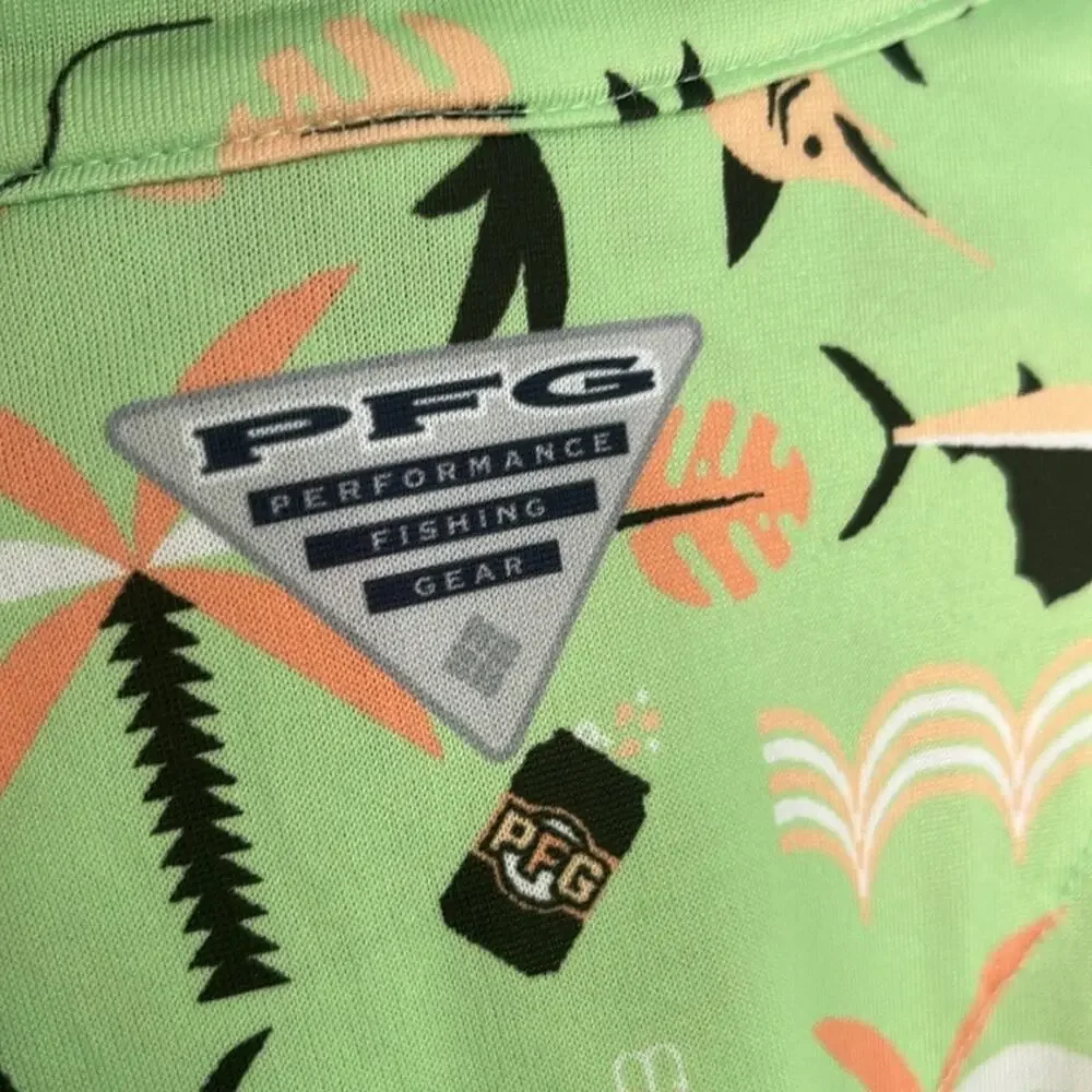 Columbia PFG Mens Super Slack Tide Stretch Polo Shirt Size Small